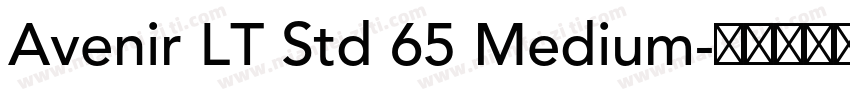 Avenir LT Std 65 Medium字体转换